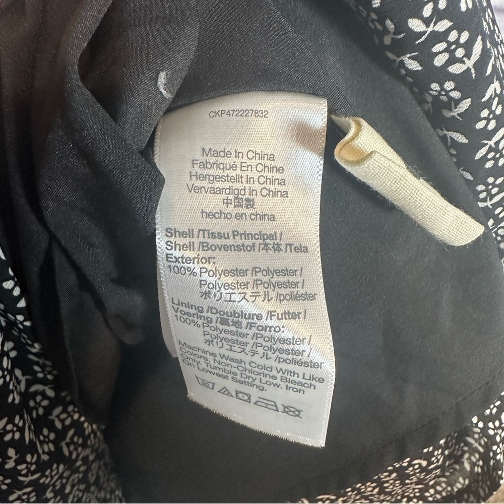 Madewell Plus Sophia Cami Tiered Mini Dress in Micro Daisy Black Size 16W - Picture 8 of 16